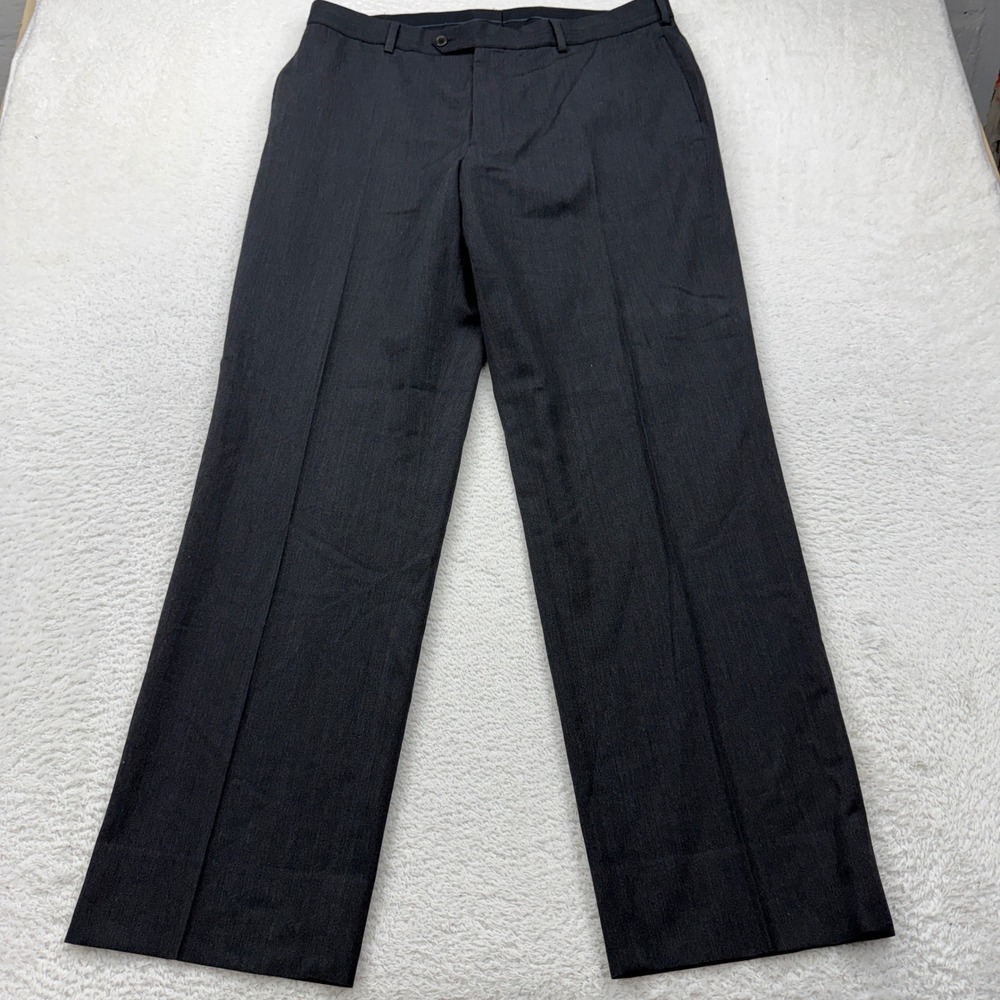 Brooks Brothers Madison Wool Blend Dress Pants Men Charcoal 38x32